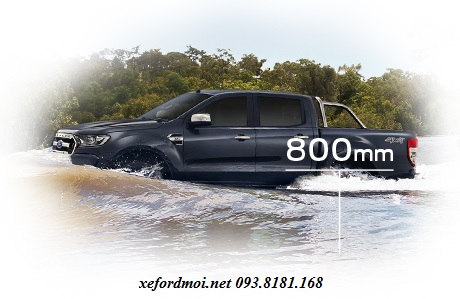 Ford Ranger mới có thể hoạt động một cách an toàn và hiệu quả khi đi đường bị ngập nước.
