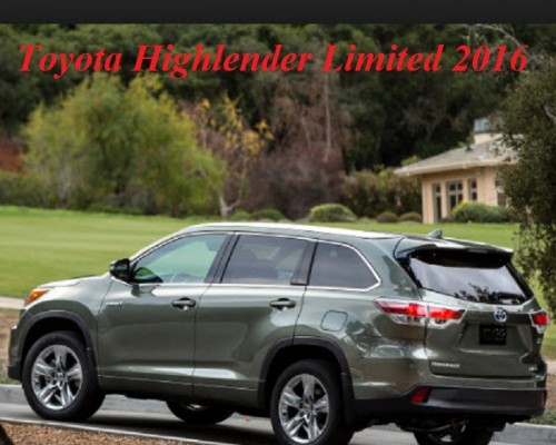 Toyota Highlender 3.5L Limited 2016