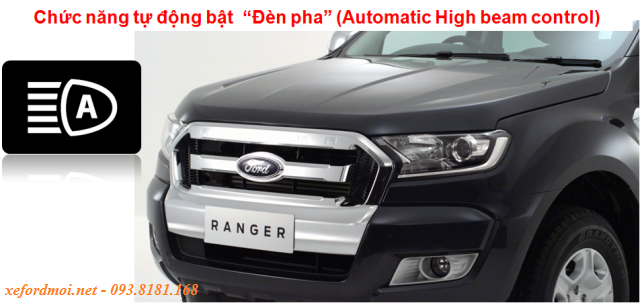 Ford Ranger 2016 có Hệ thống đèn chiếu sáng phía trước còn tích hợp chức năng an toàn.